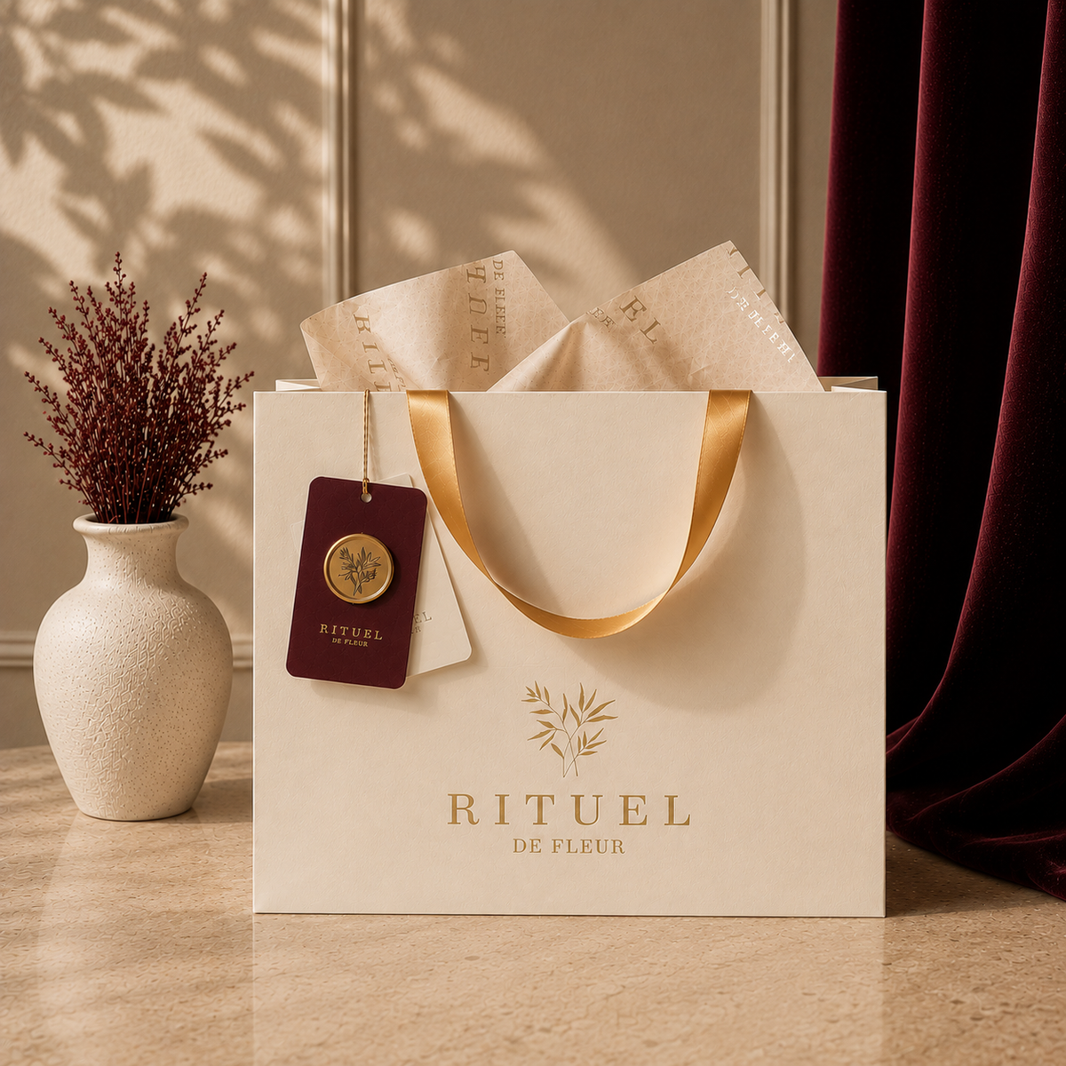 Rituel de Fleur taşıma çantası ve hediye paketi